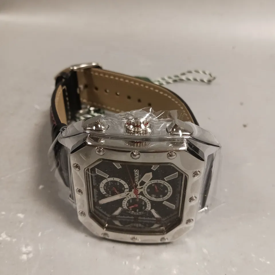 GAMAGES REPUBLIC BLACK DIAL WATCH 