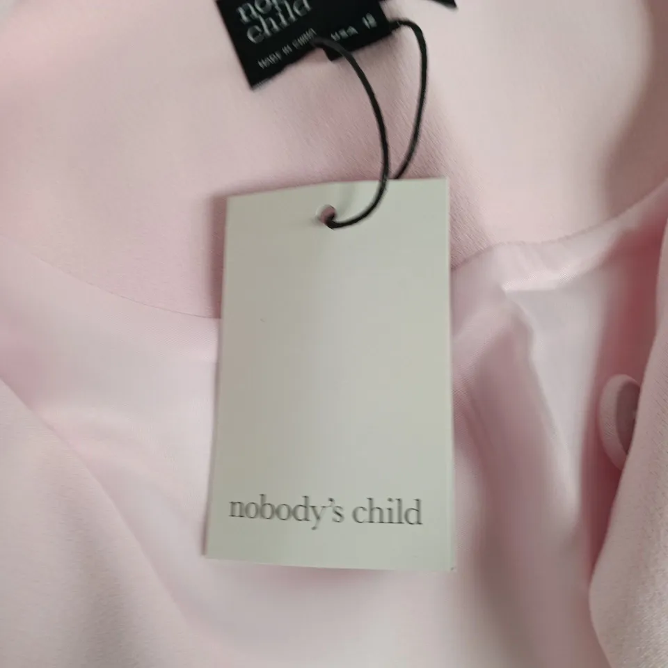 NOBODY'S CHILD IMMY LONGLINE WAISTCOAT – PINK, UK 16 (EU 44, USA 12)