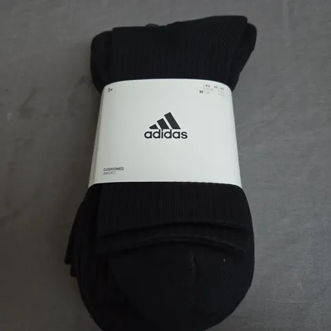 ADIDAS CREW SOCKS - X3 - SIZE M