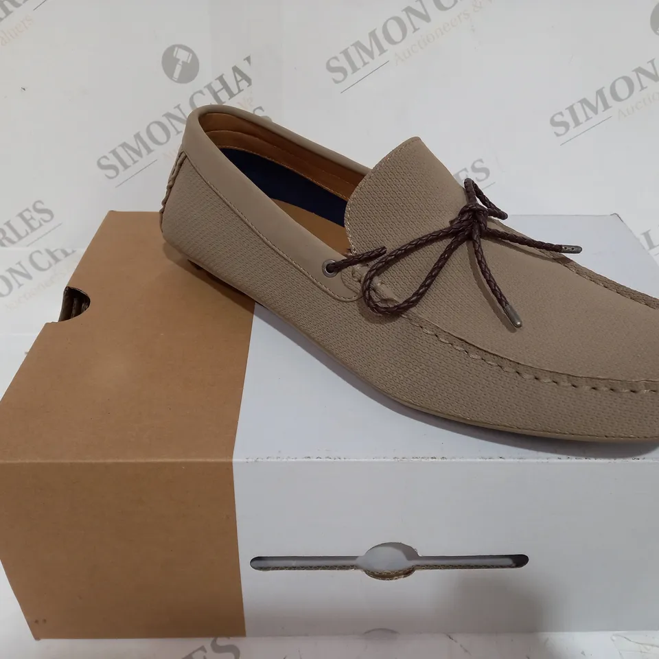 BOXED CALL IT SPRING BRUSAROMA BEIGE LOAFER SHOE - SIZE 9