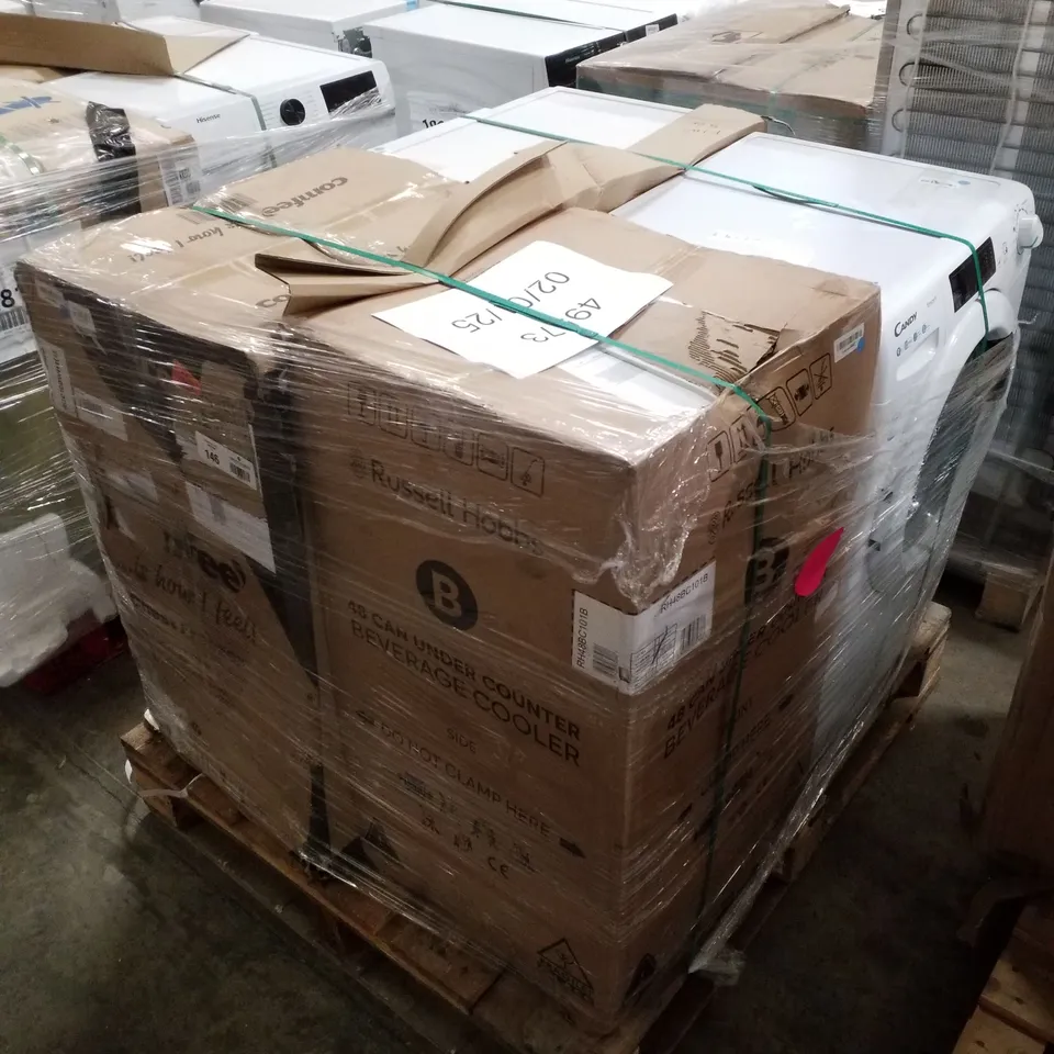 PALLET OF APPROXIMATELY 4 UNPROCESSED RAW RETURN WHITE GOODS TO INCLUDE;