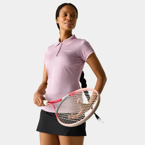 BRAND NEW REGATTA WOMEN'S REMEX II ACTIVE POLO SHIRT LILAC UK 20