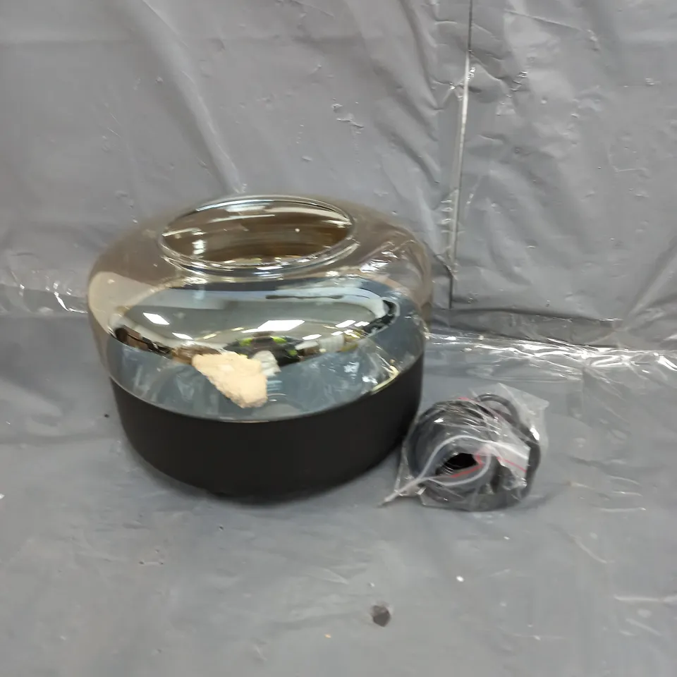 GLASS BOWL EFFECT LIGHT SHADE AND CEILING PENDANT
