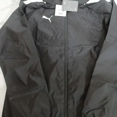 PUMA BLACK ZIP UP JACKET - EU MEDIUM