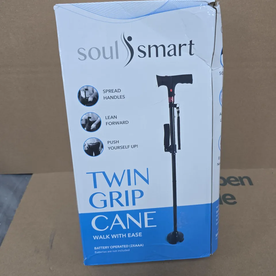 SOUL SMART TWIN GRIP CANE – WALK WITH EASE (BATTERY OPERATED)