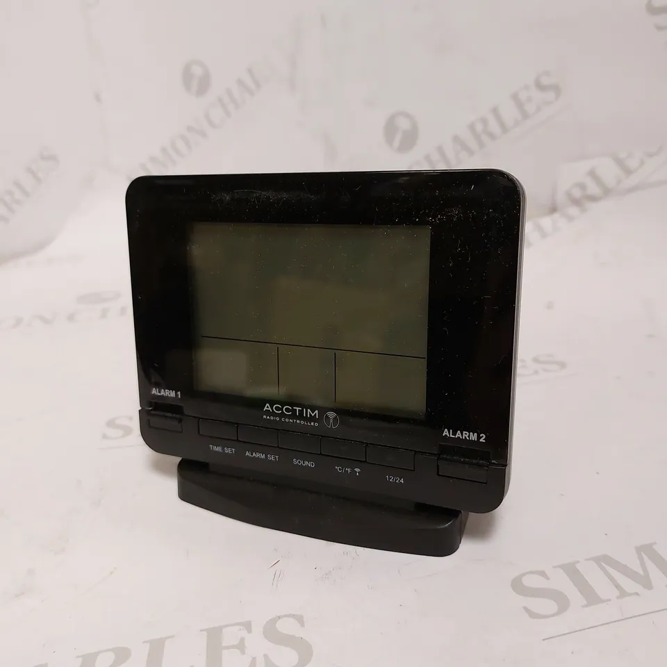 ACCTIM RADIO CONTROLLED COUPLES DIGITAL ALARM CLOCK