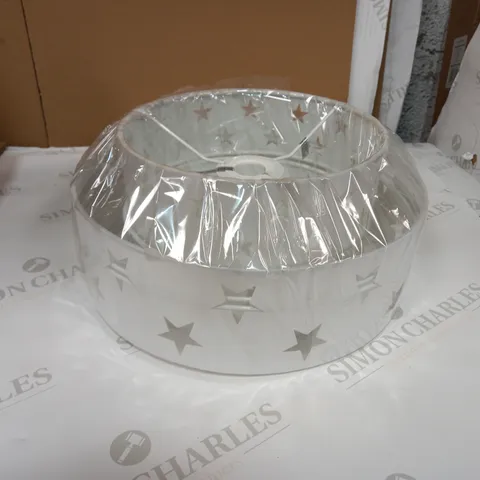 FIRST CHOICE LIGHTING - JUPITER WHITE STARS LIGHT SHADE