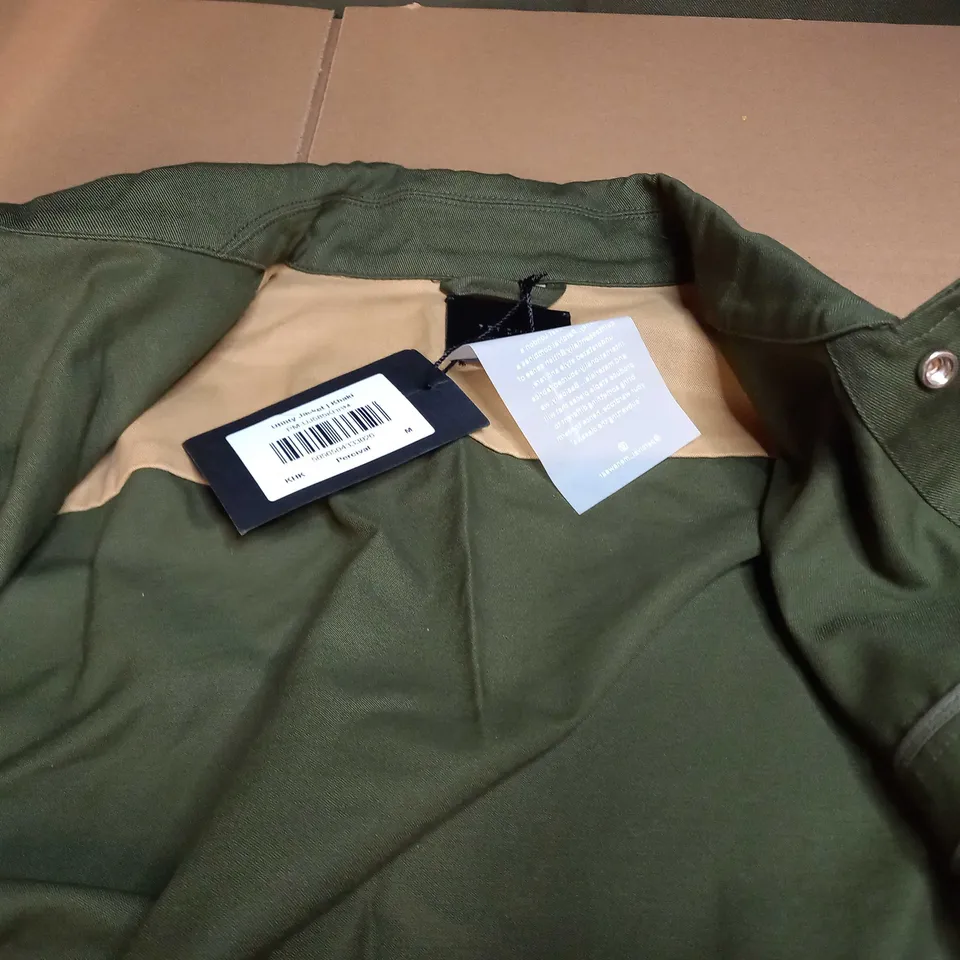 PERCIVAL UTILITY JACKET IN KHAKI GREEN - MEDIUM