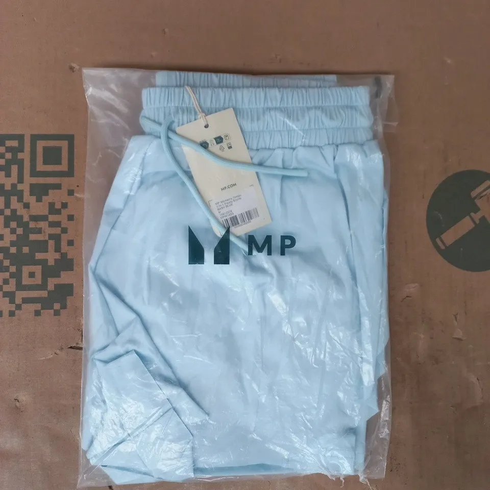 BAGGED MP WOMEN'S TEMPO 2-IN-1 FLOATY SHORTS IN BABY BLUE SIZE MEDIUM