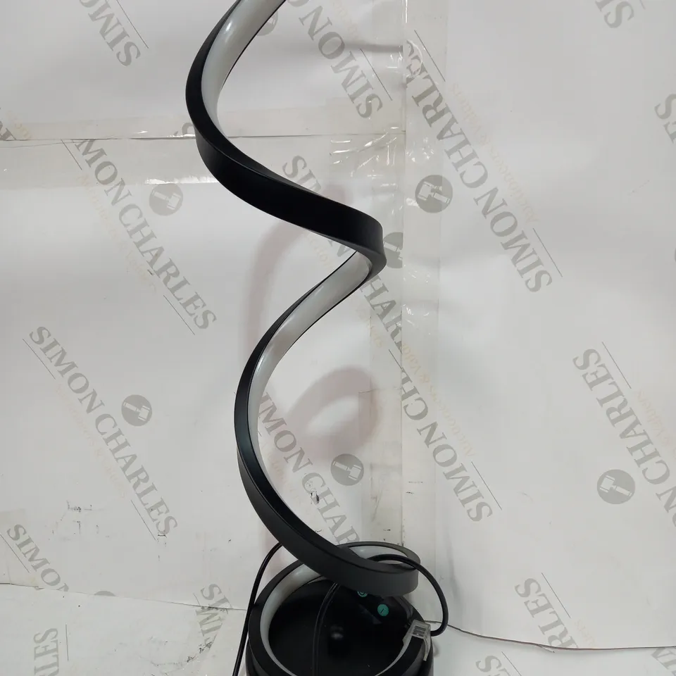 DESIGNER SPIRAL LIGHT IN BLACK