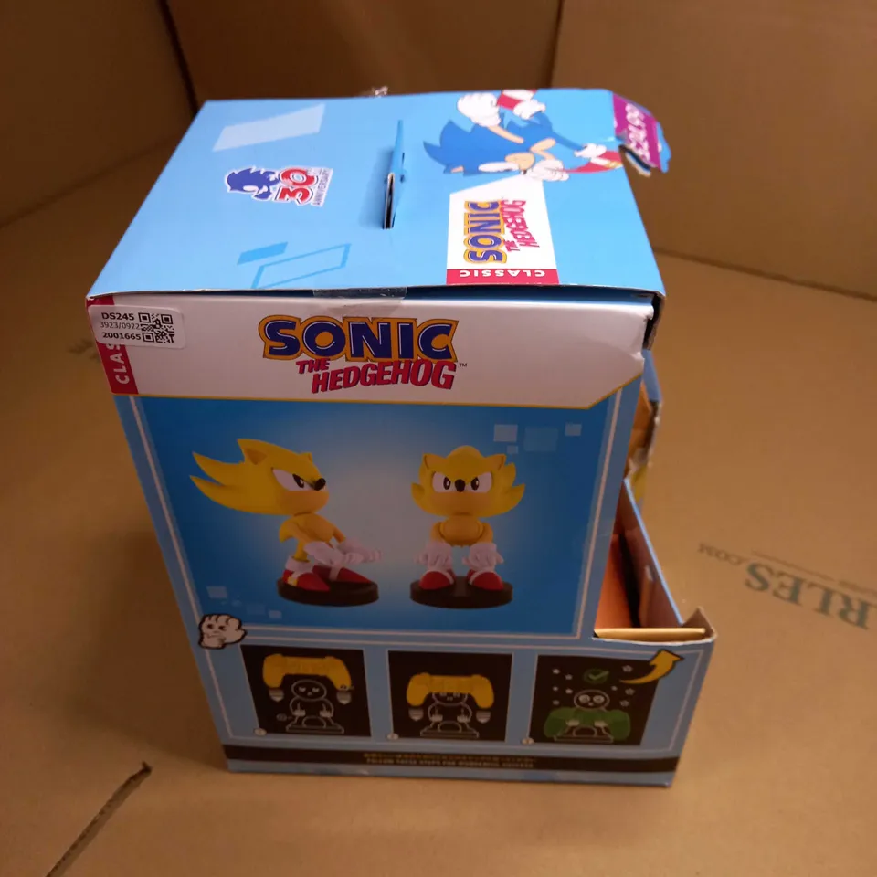 BOXED YELLOW SUPER SONIC PHONE/CONTROLLER HOLDER