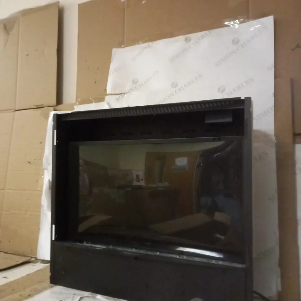 DIMPLEX ARTESIA ART20 CURVED WALL FIRE, BLACK WALL MOUNTED CONTEMPORARY ELECTRIC FIREPLACE - COLLECTION ONLY