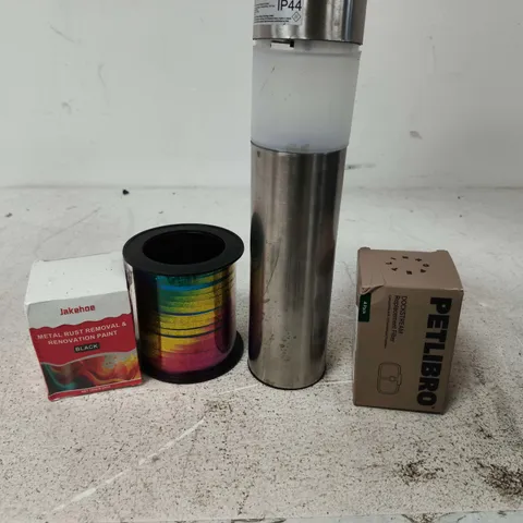 APPROXIMATELY 15 ASSORTED HOUSEHOLD PRODUCTS TO INCLUDE RUST REMOVER, GIFT DECOR, LED LIGHT POST ETC