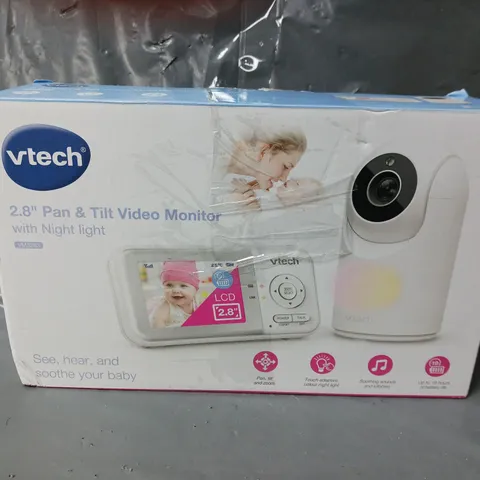 BOXED VTECH 2.8" PAN & TILT VIDEO MONITOR WITH NIGHT LIGHT