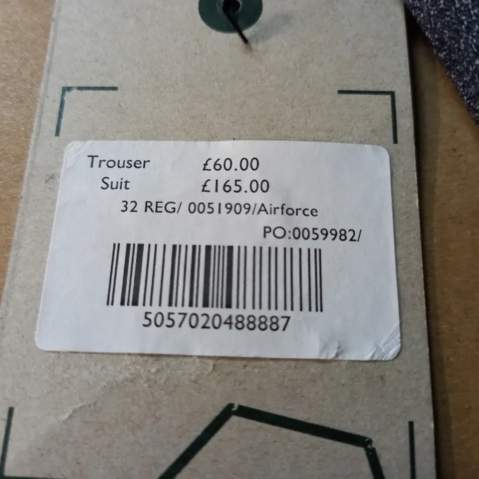 RACING GREEN GREY TROUSERS - 32 REG