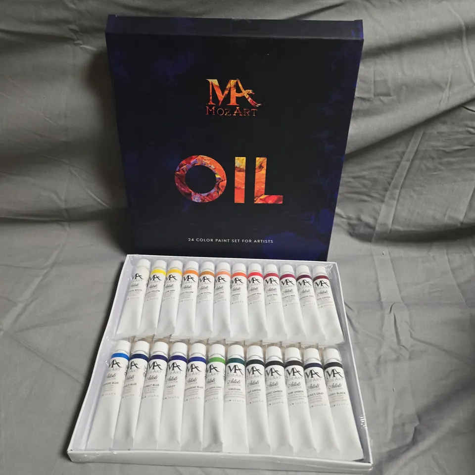 APPROXIMATELY 6 MOZART OIL PAINT SET - 24 COLOURS FOR ARTISTS