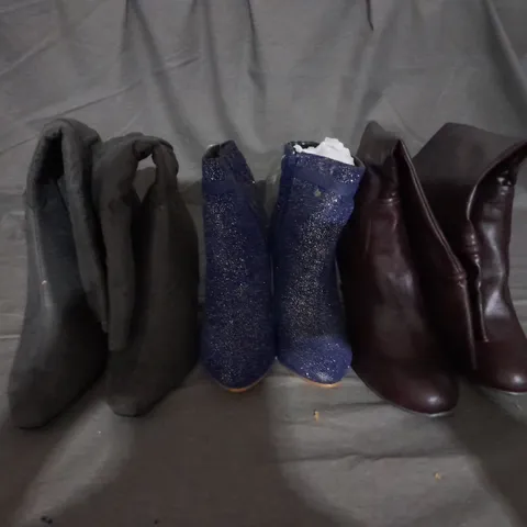 APPROXIMATELY 10 PAIRS OF ASSORTED WOMEN SHOES IN VARIOUS STYLES AND SIZES
