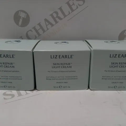 LOT OF 3 X 50ML LIZ EARLE LIGHT CREAM