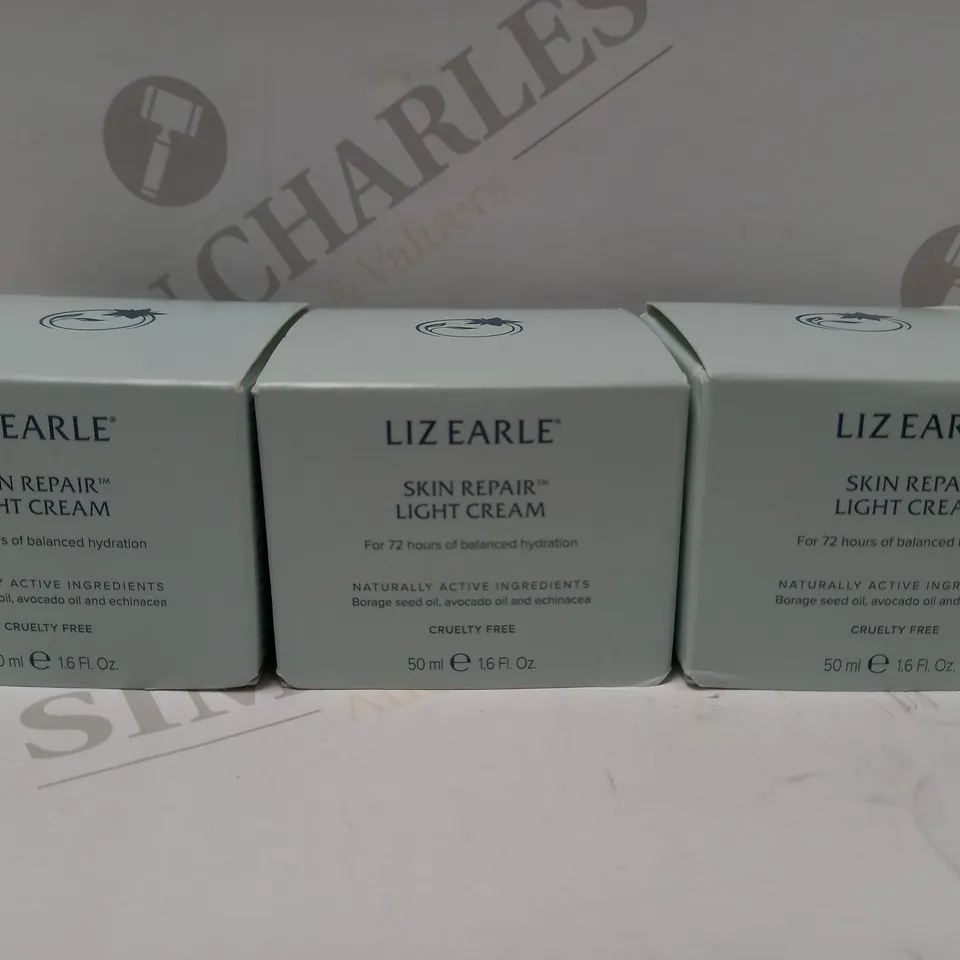 LOT OF 3 X 50ML LIZ EARLE LIGHT CREAM