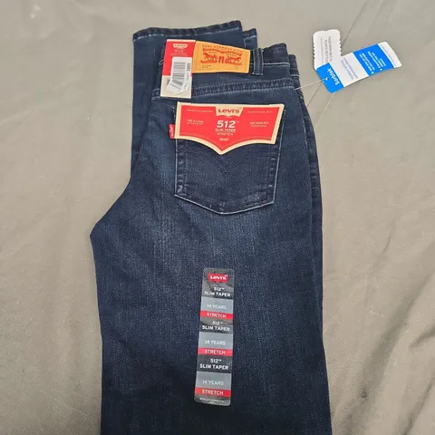 LEVIS STRAUSS 512 SLIM TAPER JEANS SIZE 14A