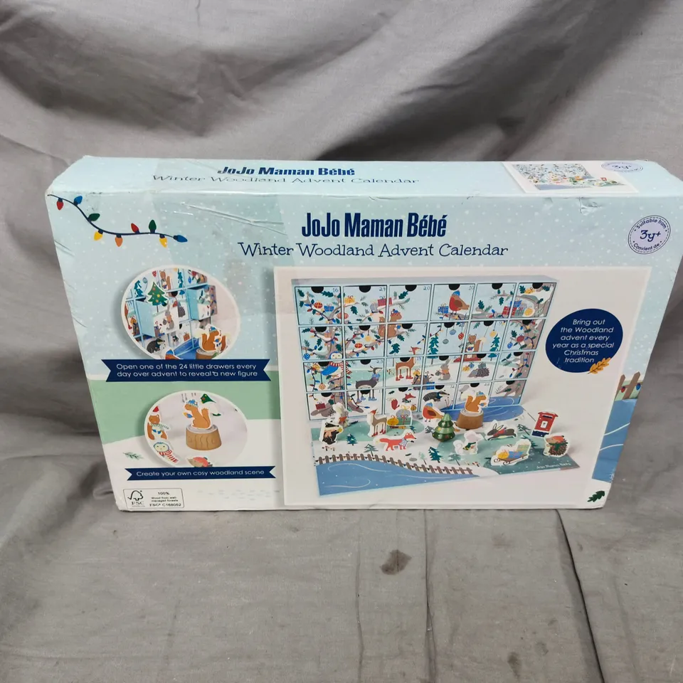 BOXED JOJO MAMAN BEBE WINTER WOODLAND ADVENT CALENDER