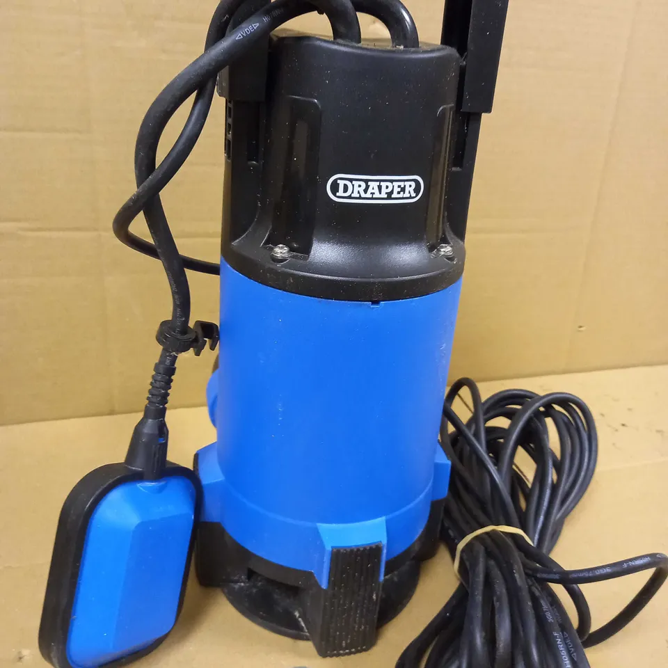 DRAPER 110V 750W SUBMERSIBLE DIRTY WATER PUMP WITH FLOAT SWITCH SUB