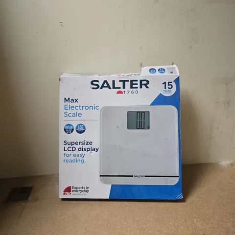 SALTER MAX ELECTRONIC SCALE – BOXED (MODEL 1760)