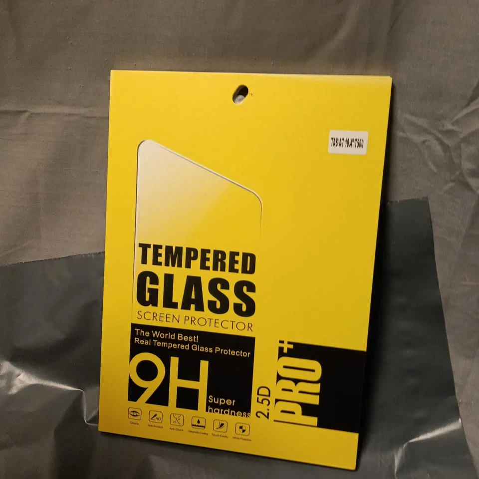 TEMPERED GLASS SCREEN PROTECTOR FOR TAB A7 10.4-INCH TABLET – YELLOW PACKAGING (T500)