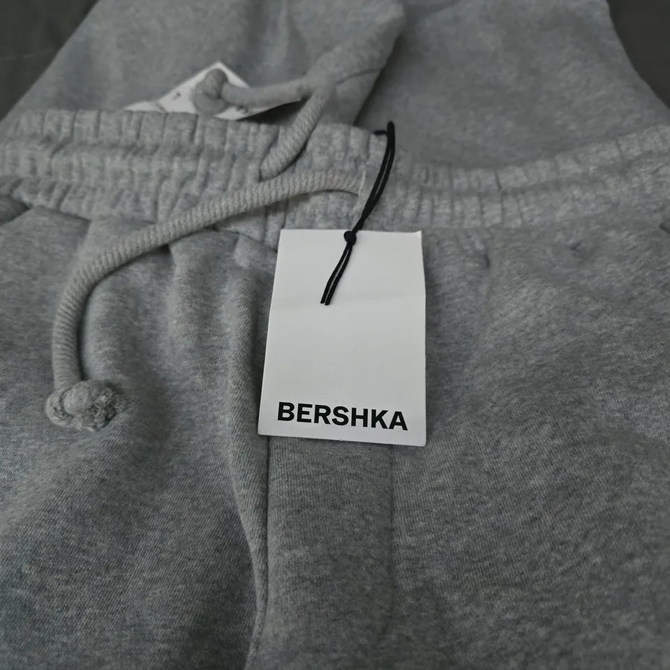 BERSHKA BALLOON SWEATPANTS - GREY, UK L