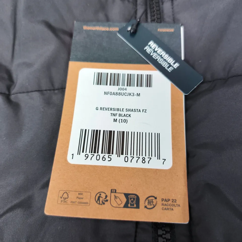 THE NORTH FACE G REVERSIBLE SHASTA FZ JACKET – BLACK, MEN'S SIZE M (10)