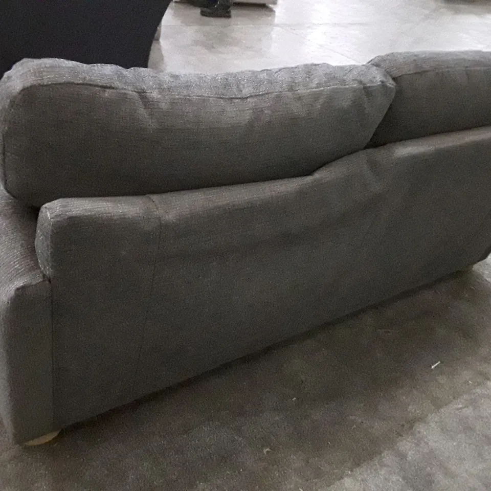 QUALITY DESIGNER 2 SEATER SOFA - GREY FABRIC