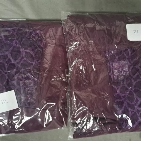 BOX OF APPROXIMATELY 25 ASSORTED WOMEN'S LACY CLOTHING ITEMS IN PURPLE (VARIOUS SIZE) - COLLECTION ONLY