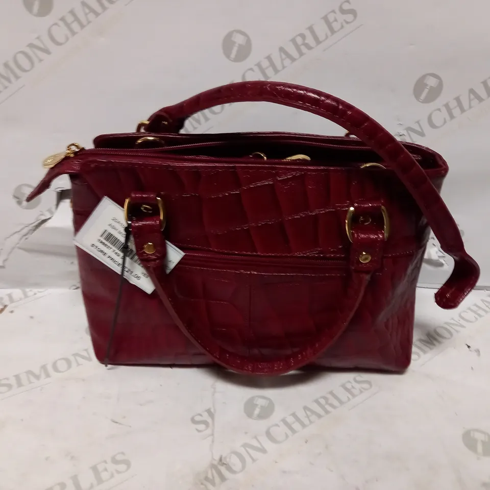 ASHWOOD CROC LEATHER MEDIUM MULTIWAY BAG 
