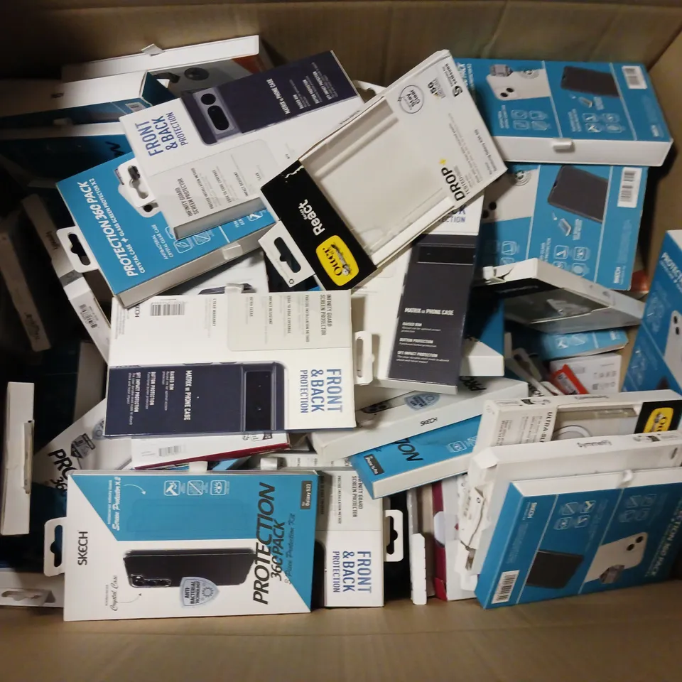 LARGE QUANTITY OF ASSORTED PHONE CASES FOR VARIOUS PHONE MODELS TO INCLUDE APPLE IPHONES, SAMSUNGS, ETC