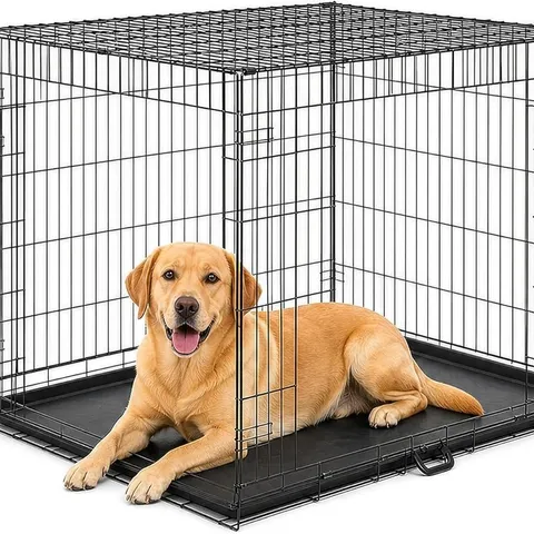 BOXED FURDREAMS 36" FOLDING METAL DOG CAGE