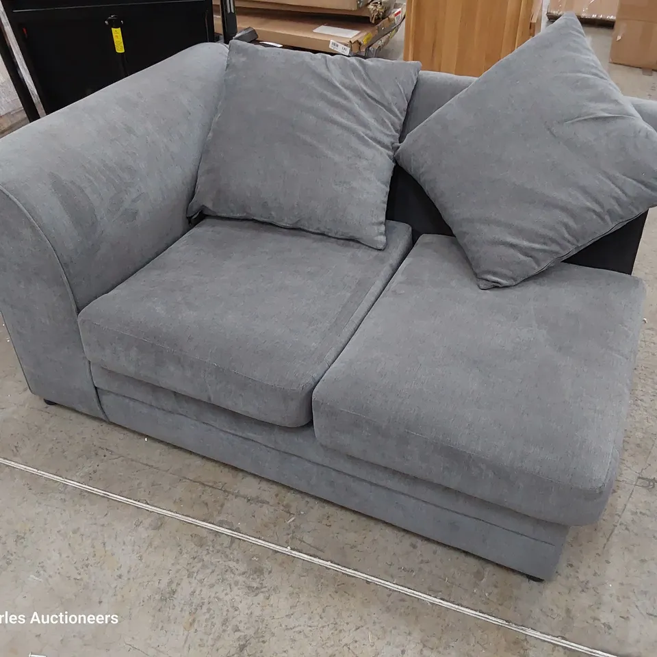 TWO SEATER SECTION GREY FABRIC