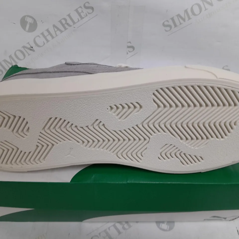 BOXED PAIR OF PUMA CAPRI TRAINERS IN GREY - UK 8