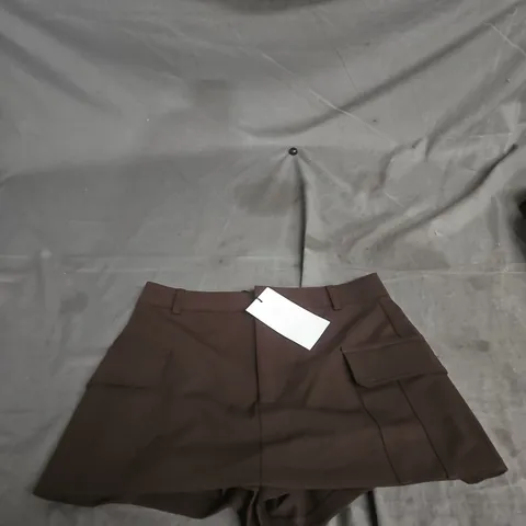 ZARA BROWN CARGO SHORTS – SIZE S