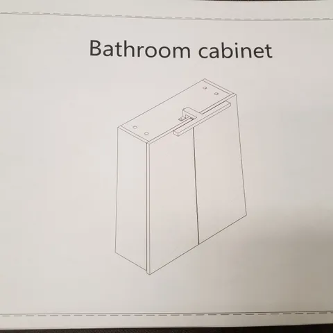 BOXED BATHROOM CABINET - WHITE