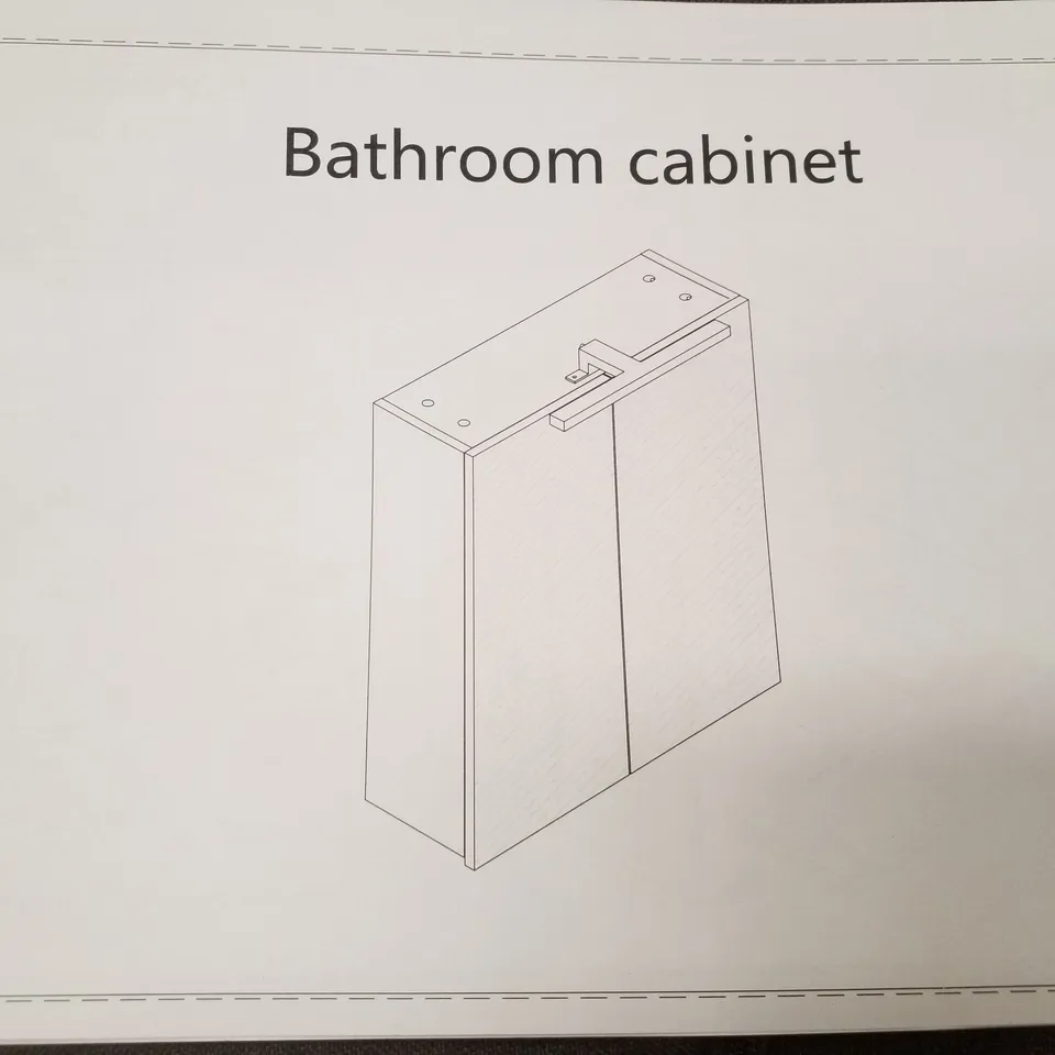 BOXED BATHROOM CABINET - WHITE