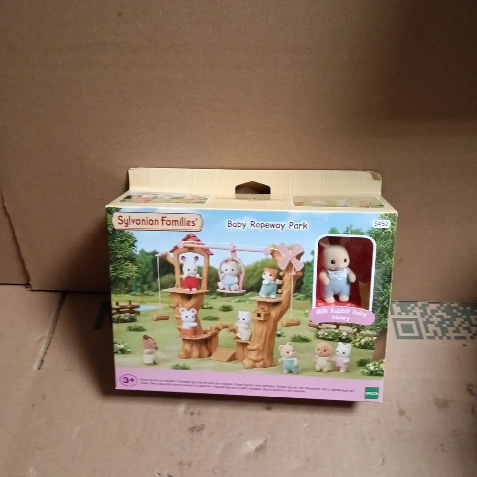 SYLVANIAN FAMILIES BABY ROPEWAY PARK PLAYSET – BOXED