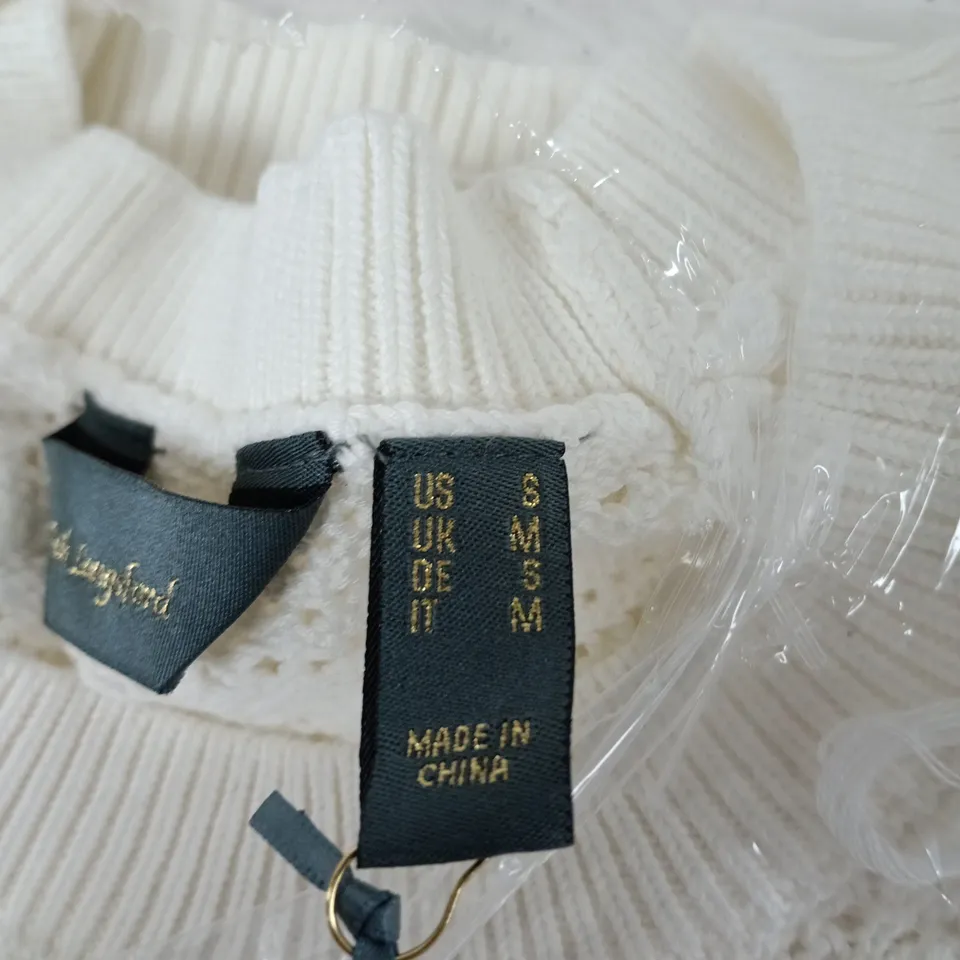 RUTH LANGFORD FASHION CREAM KNIT JUMPER UK M