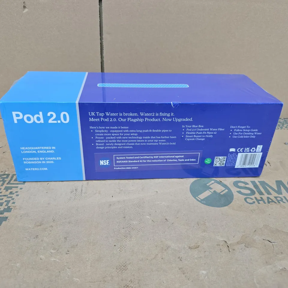 WATER2 POD 2.0 WATER FILTER BOXED SEALED