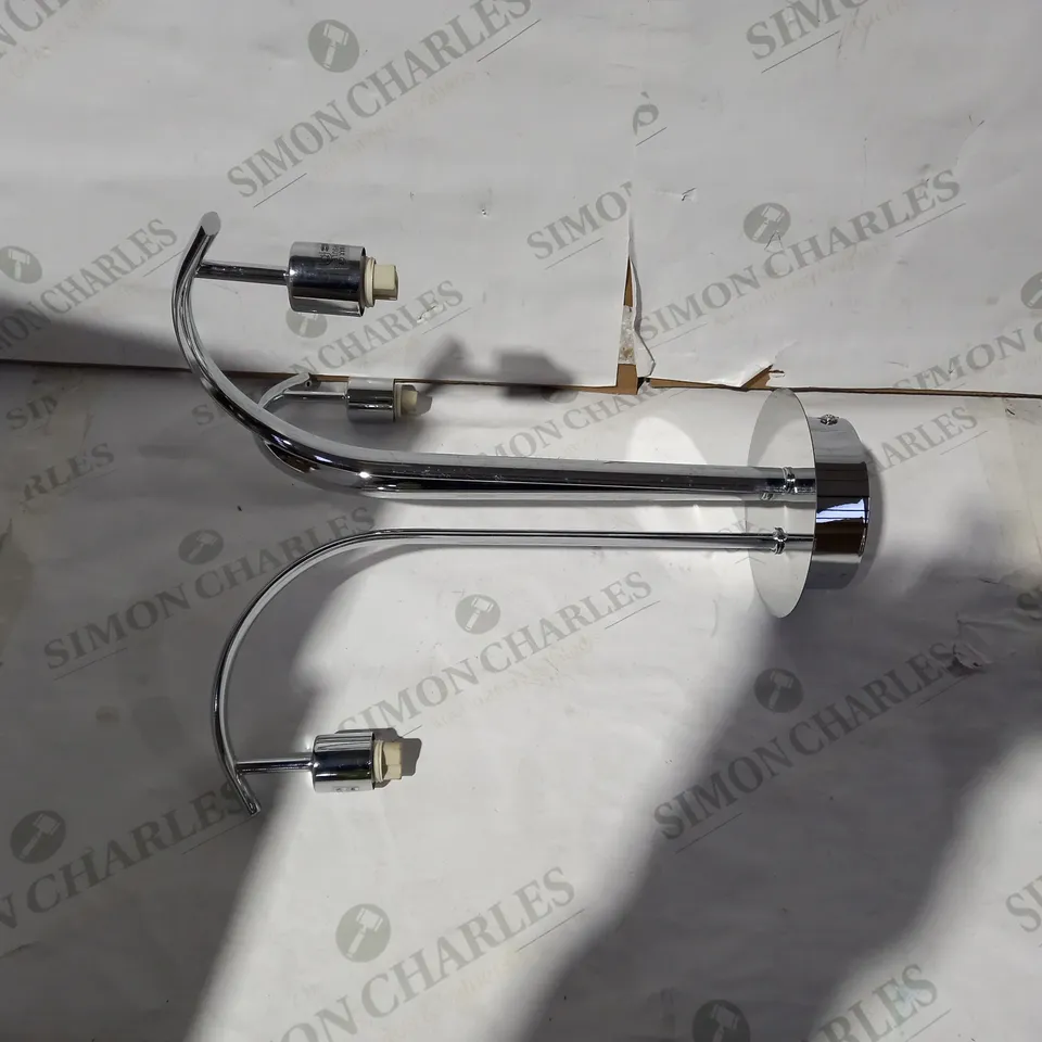 BOXED DUANA POLISHED CHROME/GLASS 3LT SEMI FLUSH 
