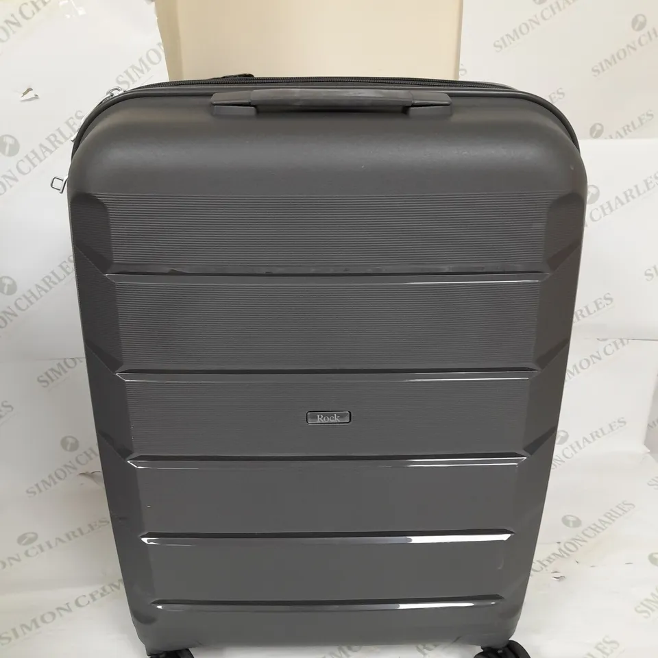 ROCK LUGGAGE TULUM 3PC SUITCASE SET - CHARCOAL