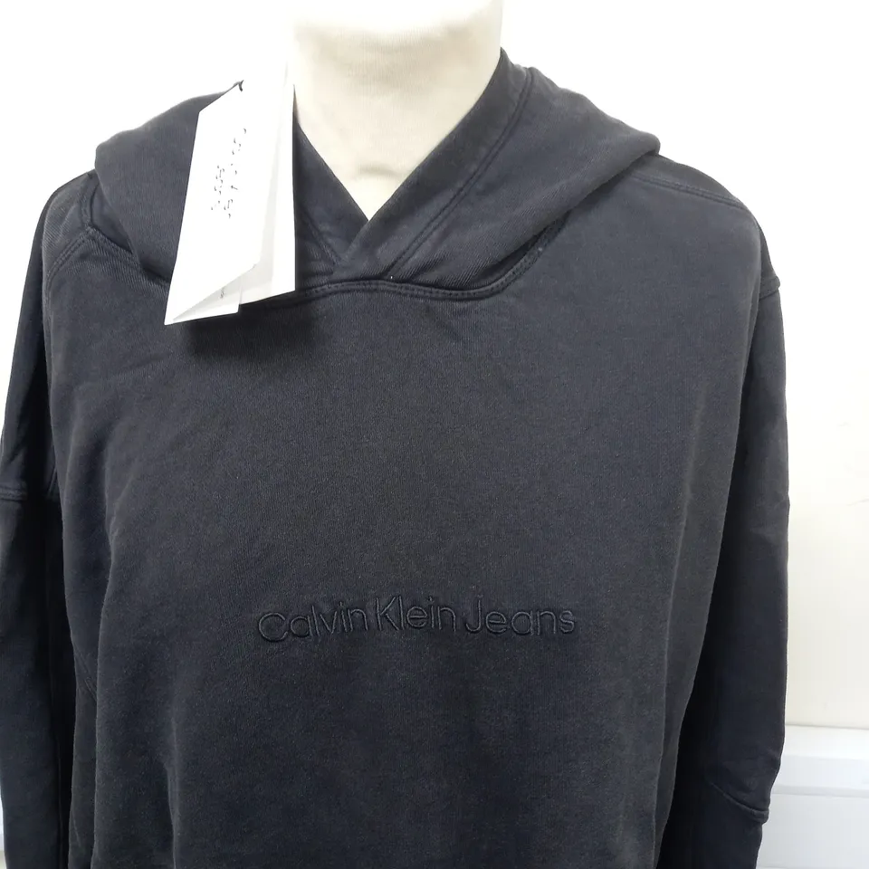CALVIN KLEIN WASHED HOODIE SIZE L 