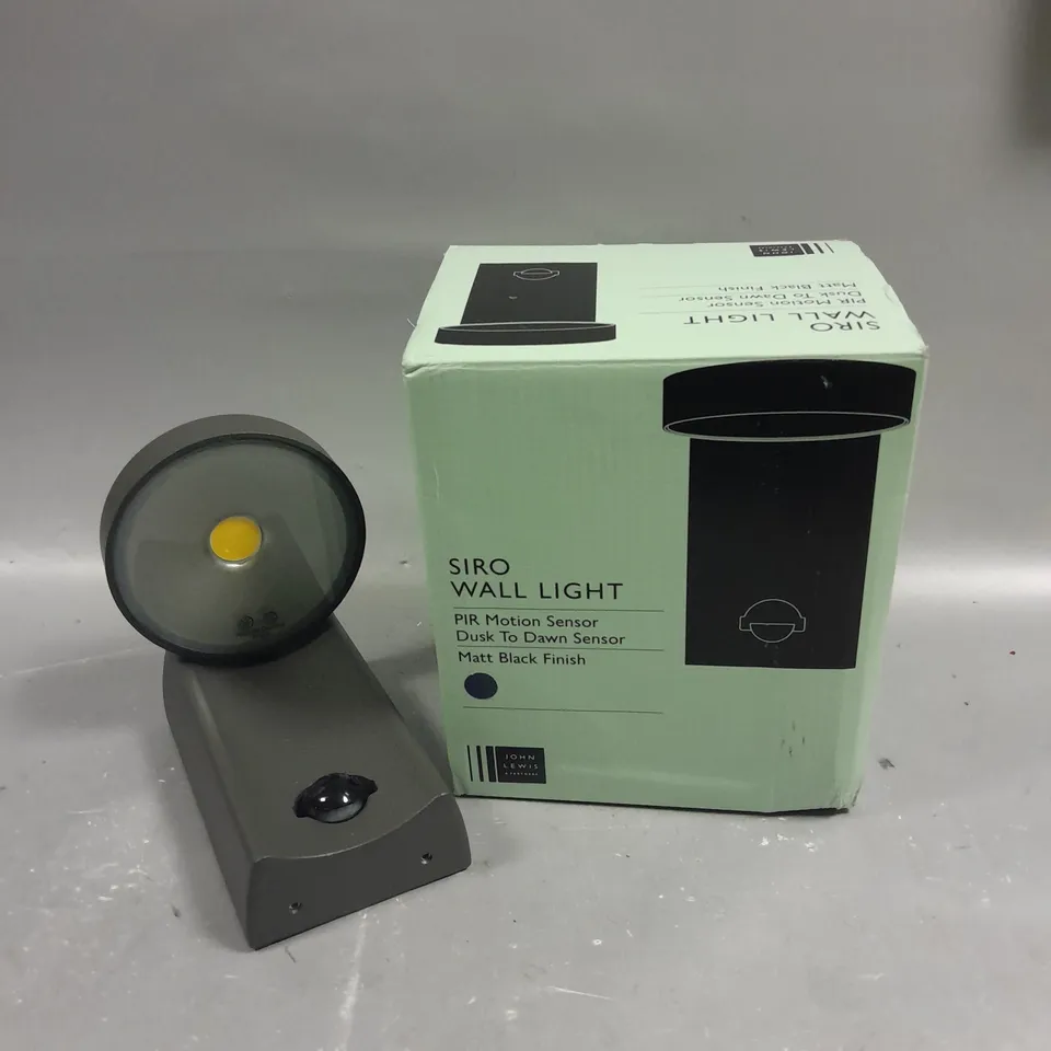 BOXED JOHN LEWIS SIRO WALL LIGHT