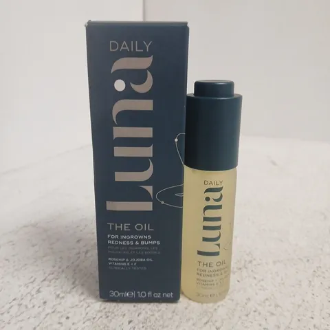 BOXED LUNA DAILY THE OIL FOR INGROWN REDNESS & BUMPS – 30ML