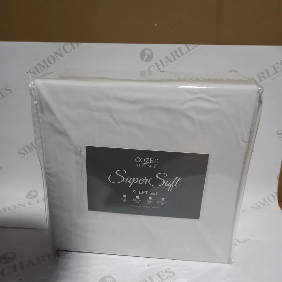 COZEE HOME SUPERSOFT SHEET SET - SUPERKING