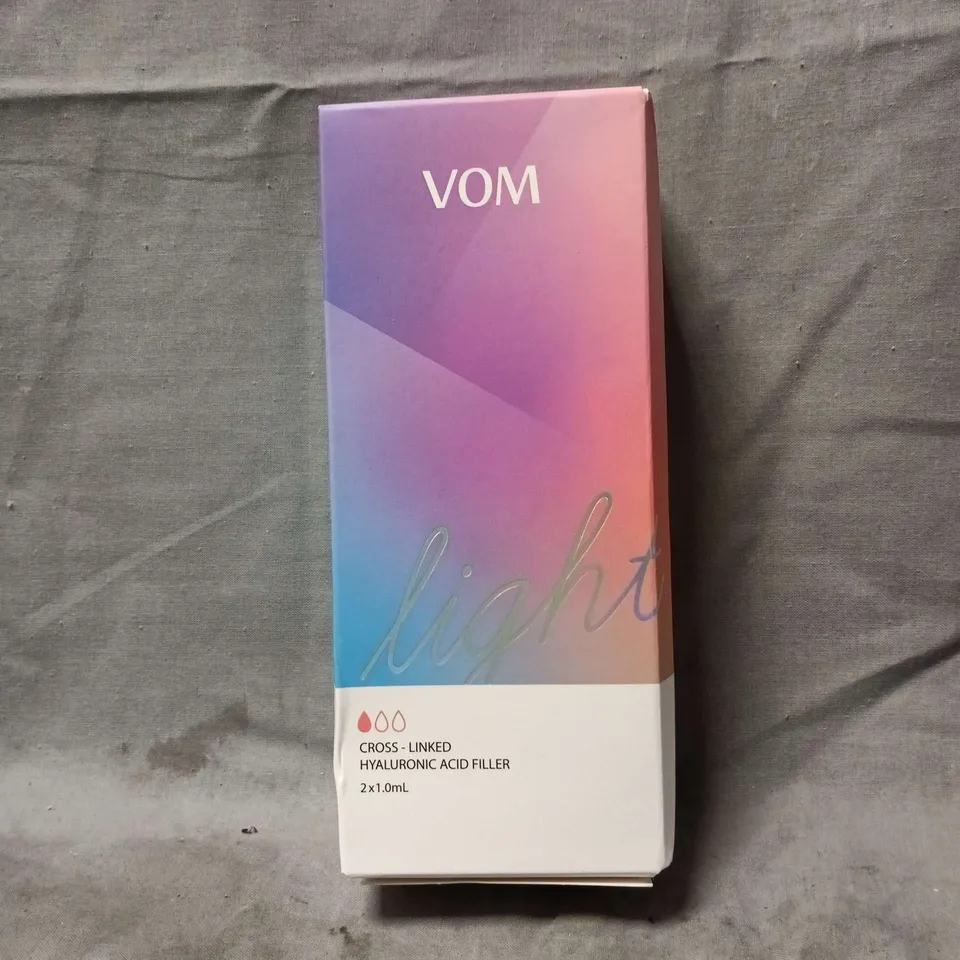 VOM LIGHT HYALURONIC FILLER 2 X 1.0ML SEALED